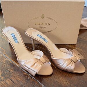 Brand new Prada bow slides